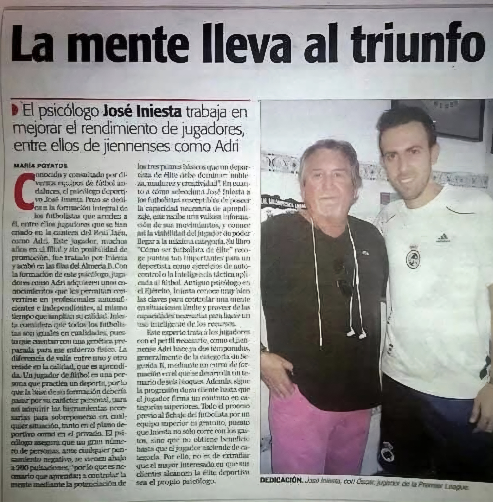 Trayectoria José Iniesta 13